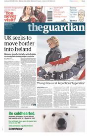 The Guardian () Newspaper Front Page for 10 October 2016