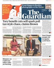 The Guardian () Newspaper Front Page for 10 October 2018