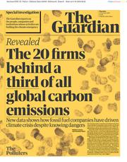 The Guardian () Newspaper Front Page for 10 October 2019