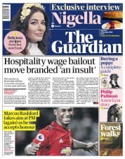 The Guardian () Newspaper Front Page for 10 October 2020