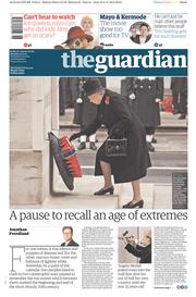 The Guardian () Newspaper Front Page for 10 November 2014