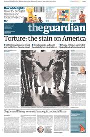 The Guardian () Newspaper Front Page for 10 December 2014