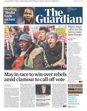 The Guardian () Newspaper Front Page for 10 December 2018