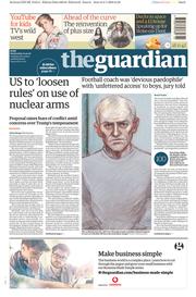 The Guardian () Newspaper Front Page for 10 January 2018