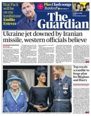 The Guardian () Newspaper Front Page for 10 January 2020