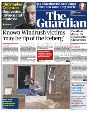 The Guardian () Newspaper Front Page for 10 February 2020