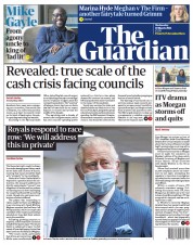 The Guardian () Newspaper Front Page for 10 March 2021