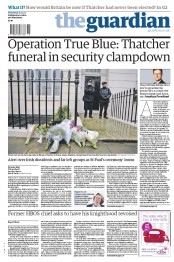 The Guardian () Newspaper Front Page for 10 April 2013