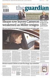 The Guardian () Newspaper Front Page for 10 April 2014