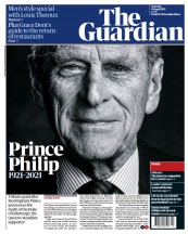 The Guardian () Newspaper Front Page for 10 April 2021