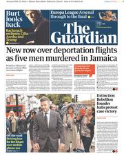 The Guardian () Newspaper Front Page for 10 May 2019
