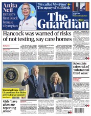 The Guardian () Newspaper Front Page for 10 June 2021