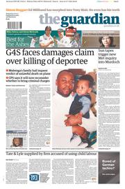 The Guardian () Newspaper Front Page for 10 July 2013