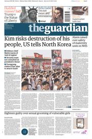 The Guardian () Newspaper Front Page for 10 August 2017
