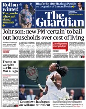The Guardian () Newspaper Front Page for 10 August 2022