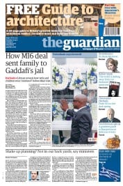 The Guardian () Newspaper Front Page for 10 September 2011