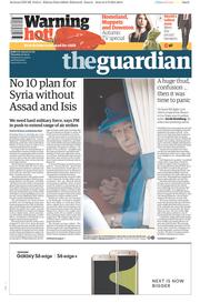 The Guardian () Newspaper Front Page for 10 September 2015