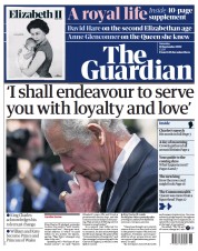 The Guardian () Newspaper Front Page for 10 September 2022