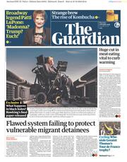 The Guardian () Newspaper Front Page for 11 October 2018