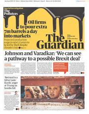 The Guardian () Newspaper Front Page for 11 October 2019