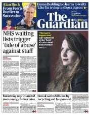 The Guardian () Newspaper Front Page for 11 October 2021