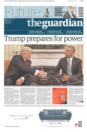 The Guardian () Newspaper Front Page for 11 November 2016