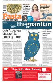 The Guardian () Newspaper Front Page for 11 November 2017