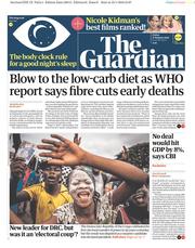 The Guardian () Newspaper Front Page for 11 January 2019