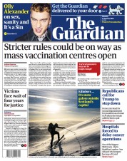 The Guardian () Newspaper Front Page for 11 January 2021