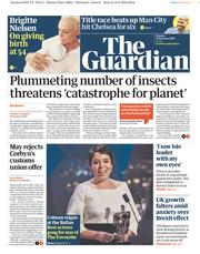 The Guardian () Newspaper Front Page for 11 February 2019