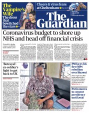 The Guardian () Newspaper Front Page for 11 March 2020