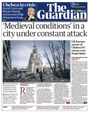 The Guardian () Newspaper Front Page for 11 March 2022