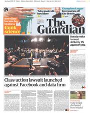 The Guardian () Newspaper Front Page for 11 April 2018