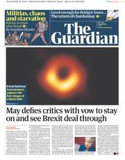 The Guardian () Newspaper Front Page for 11 April 2019