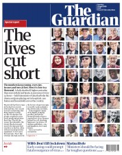 The Guardian () Newspaper Front Page for 11 April 2020