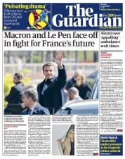 The Guardian () Newspaper Front Page for 11 April 2022