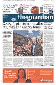 The Guardian () Newspaper Front Page for 11 May 2017