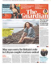 The Guardian () Newspaper Front Page for 11 May 2018
