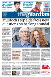 The Guardian () Newspaper Front Page for 11 July 2011