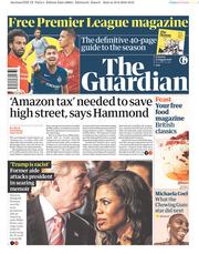 The Guardian () Newspaper Front Page for 11 August 2018