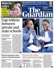 The Guardian () Newspaper Front Page for 11 August 2021
