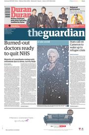 The Guardian () Newspaper Front Page for 11 September 2015