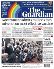 The Guardian () Newspaper Front Page for 12 November 2020