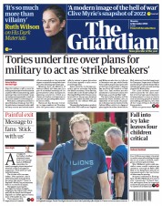 The Guardian () Newspaper Front Page for 12 December 2022