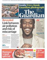 The Guardian () Newspaper Front Page for 12 January 2019