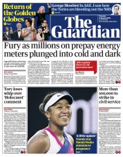 The Guardian () Newspaper Front Page for 12 January 2023