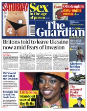 The Guardian () Newspaper Front Page for 12 February 2022