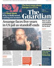 The Guardian () Newspaper Front Page for 12 April 2019