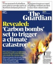 The Guardian () Newspaper Front Page for 12 May 2022