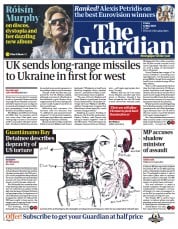 The Guardian () Newspaper Front Page for 12 May 2023
